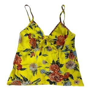 J.O.A. Just One Answer Floral Spaghetti Strap Top XS